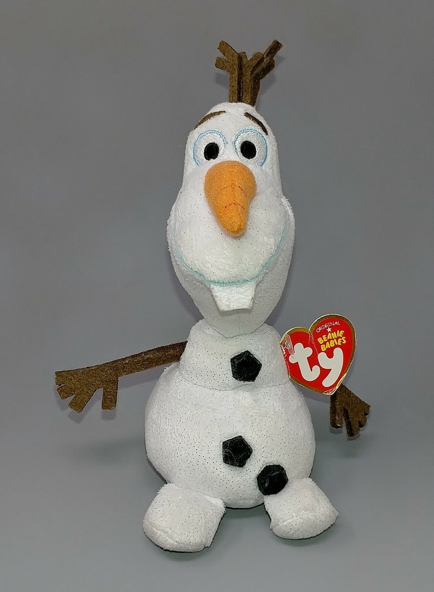 Ty Beanie Baby - Frozen Olaf The Snowman Plush Toy (TY41148), 6" Collectible Stuffed Animal