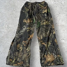 Scent Blocker Pants Mens Medium Brown Mossy Oak Camo Rain Blocker Hunting R1