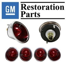 1963-1967 Corvette Tail Light Set 4 Red Lens Gm Restoration Made Usa Trim Parts 1963-1967 Corvette Tail Light Set 4 Red Lens Gm Restoration Made Usa Trim Parts