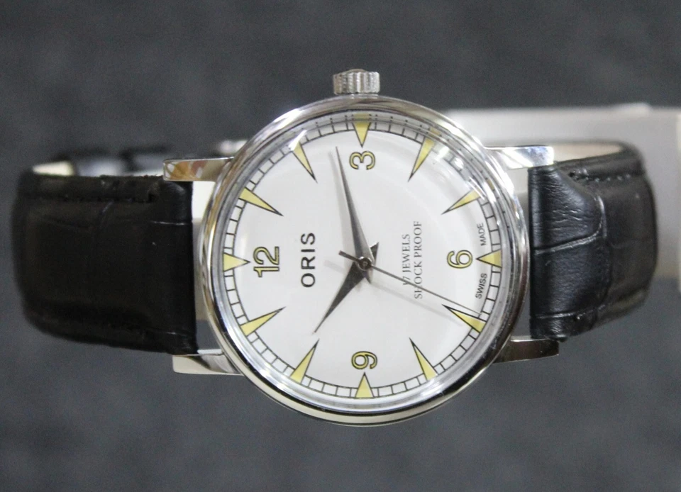 Редкие винтажные швейцарские наручные часы Oris FHF ST96 17 камней ручной завод - Изображение 4 из 4