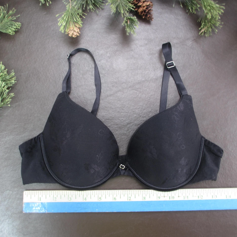 Sujetador Lily of France Talla 36B Negro Acolchado Con Aros Cierre Ajustable Espalda Foto 2 de 4