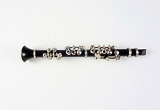 Dollhouse Miniature Black Clarinet, B0584