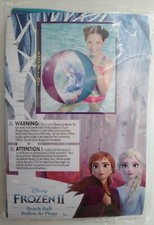 Disney Frozen II Inflatable Beach Ball Pool Toy Elsa  Anna Ages 3 Up NEW
