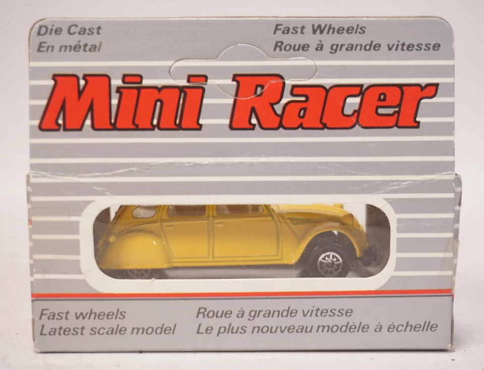 Original Maisto 11001 Mini Racer 1:64 Citroen Amarillo Culto Retro de Metal En - Imagen 3 de 4