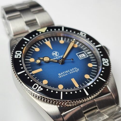 CREPAS BATISCAFO 1200M NEW AUTOMATIC DIVER WATCH SAPPHIRE LENS AND CERAMIC  BEZEL