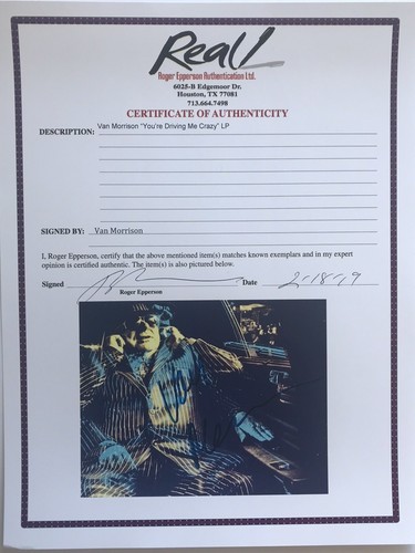 Álbum firmado por Van Morrison You're driving me crazy joey de franco - Imagen 5 de 12