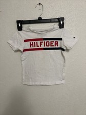 Tommy Hilfiger Toddler Boys White Short Sleeve Shirt; Size 2T; Logo