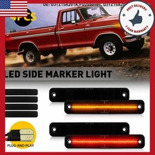 Fit Ford Truck F-series 73 74 75-79 Bronco Van Smoked Led Frontrear Side Marker