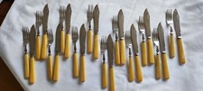 Altes Fischbesteck f&uuml;r 12 Personen