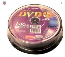 RIDATA 4X Mini DVD-R Media Spindle 1.46GB - 10 Pack - NEW Sealed