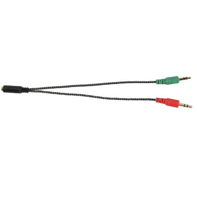 Kopfhoerer-Splitter fuer Computer, Kopfhoerer-Adapter fuer PC Audio & Mic, 1118