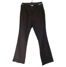 KUT From The Kloth Natalie Fab Ab High Rise Baby Bootcut Jeans Brown Stretch 10