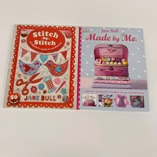 Jane Bull Hardcover Craft Books X 2 Stitch By Stitch & Made By Me DIY Sewing 