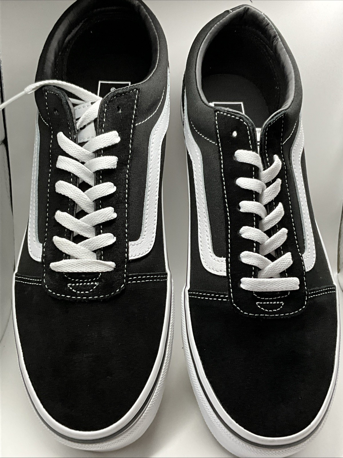 Brand New Vans Ward Black White Suede/Canvas Size 12 Mens