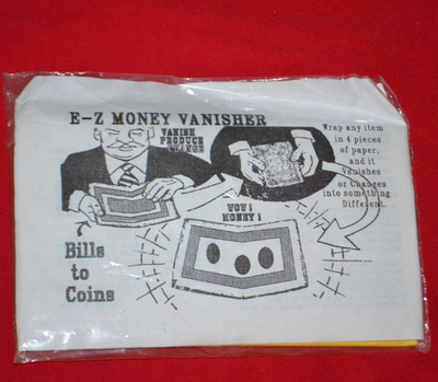 Vintage Magic Trick E-Z Money Vanisher Gimmick
