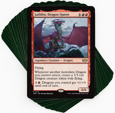 ***Custom Commander Deck*** Lathliss, Dragon Queen - Dragons - EDH Magic Cards