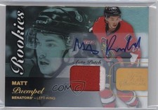 2015-16 Fleer Showcase Flair Premium Materials 38/65 Matt Puempel Patch Auto 0a7