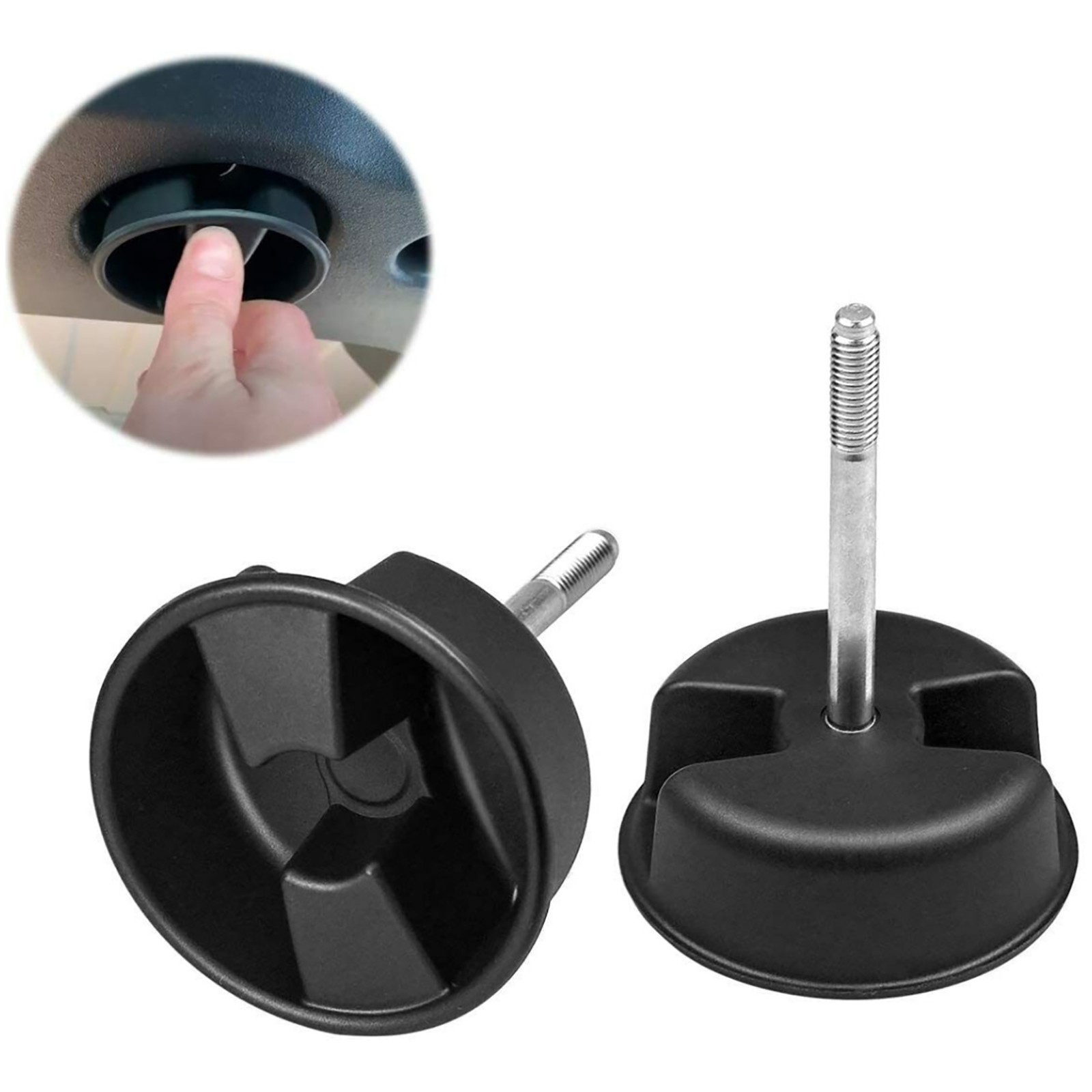 1 Pair Black Hardtop Top Hard Panel Mounting Knob Screw For Jeep Wrangler JK thumbnail 7