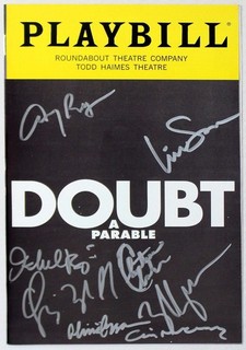DOUBT 2024 Broadway Full Cast Amy Ryan Liev Schreiber Signed Playbill
