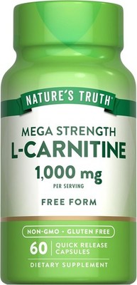 L Carnitine 1000 mg | 60 Capsules | Non-GMO, Gluten Free | by Nature's Truth