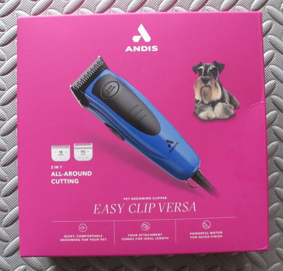 Andis Easy Clip Versa Pet Grooming Clipper Kit Blue
Opens in a new window or tab