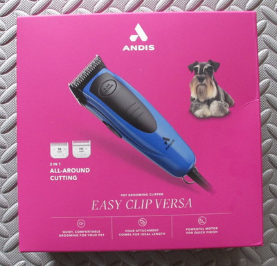 Andis Easy Clip Versa Pet Grooming Clipper Kit Blue