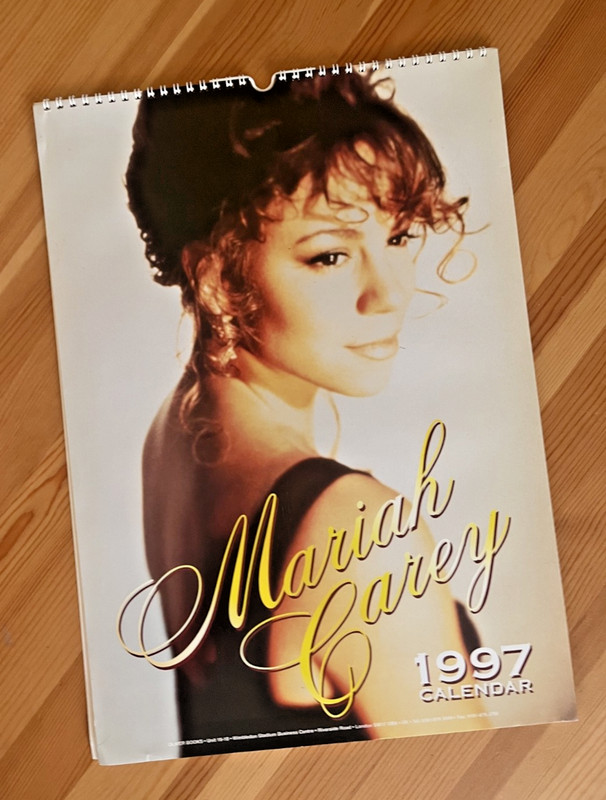 Mariah Carey 1997 Calendar Oliver Books Music Box RARE