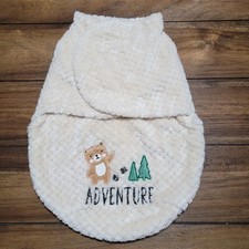 Beige Infant Hook  Loop Swaddler / Wrap "Adventure" - Size 0-3 Months