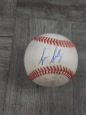 SEAN SULLIVAN AUTOGRAPHED BASEBALL ON USED MINOR LEAGUE BALL. ROCKIES.