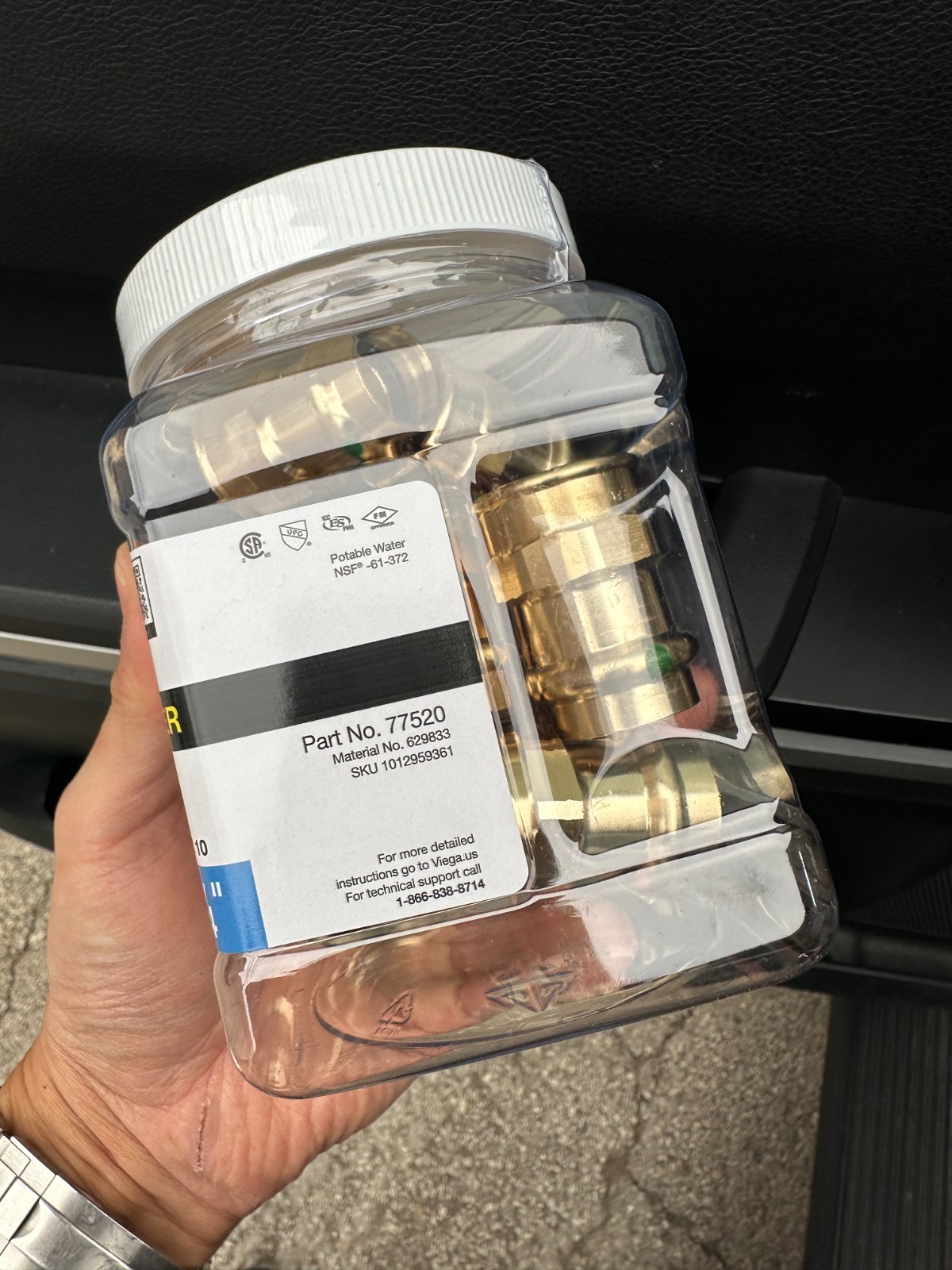 Viega ProPress Brass Adapter 3/4" Press Fittings Female NPT Pack of 10 Per 1 Box