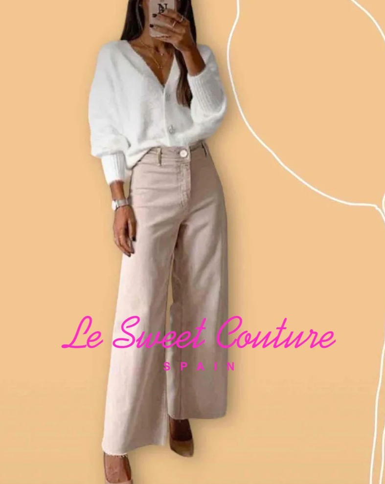 ZARA WOMAN NWT SALE! Marine straight jeans PANTS TROUSERS BEIGE CAMEL  8246/056