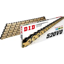 D.I.D. 520 VO Drive Chain - Gold & Black - 100 Link M520VOG100FB