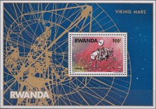 Rwanda S/S Viking Mission to Mars 1977 MNH-50 Euro