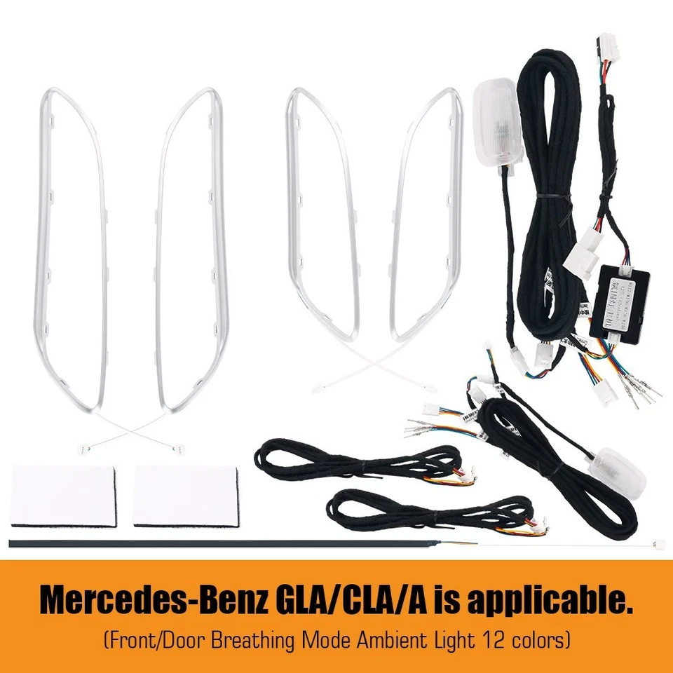 APP de luz ambiental de ventilación de aire LED para Mercedes Benz W117 CLA180 CLA200 CLA250 CLA45 Foto 4 de 4