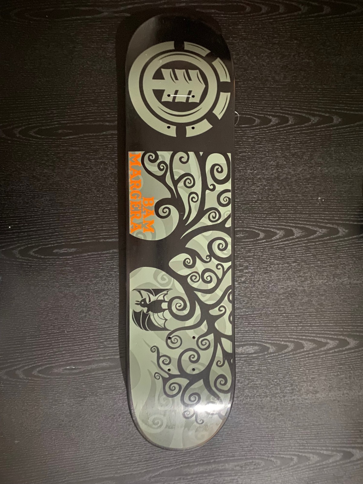 Rare Bam Margera "Bat in Tree" Skateboard Deck Mid 2000's Element