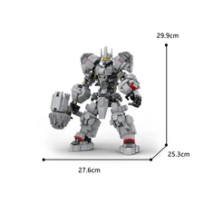 Hot Sale The Reinhardt Tank Hero with Rocket Hammer 1307 from Game