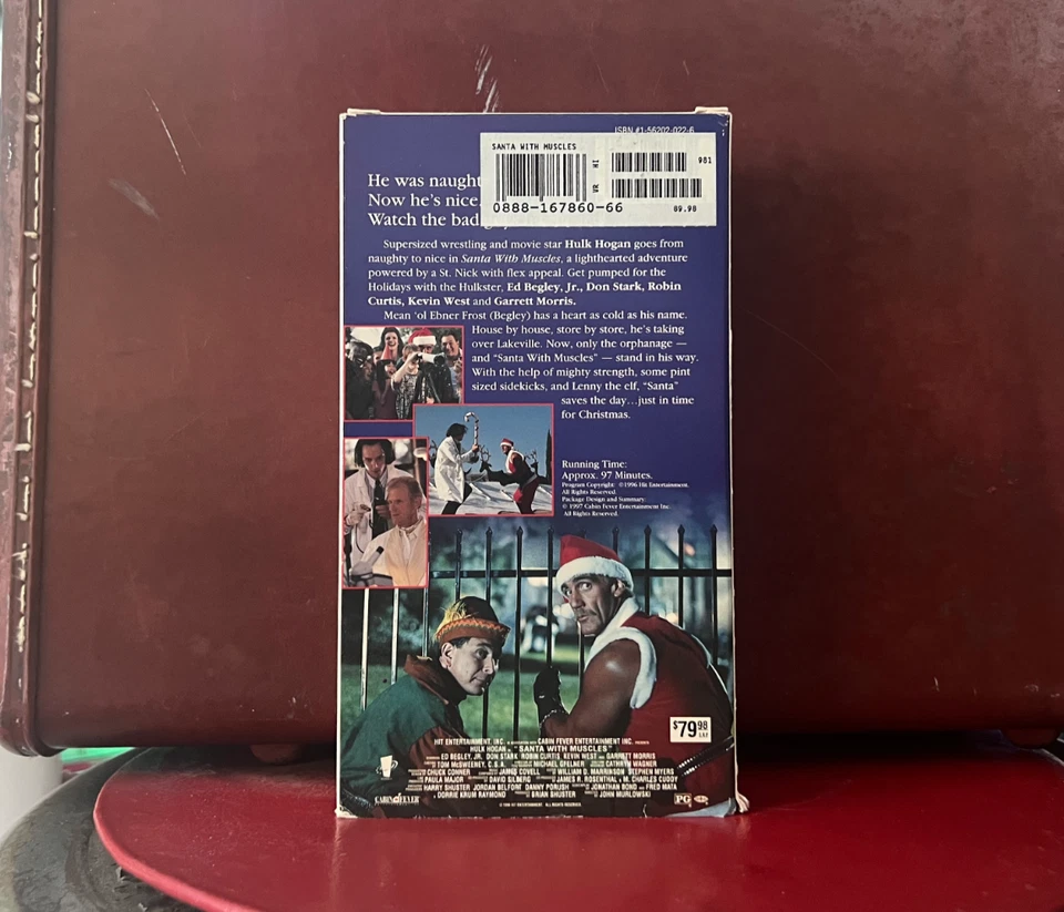 Santa with Muscles (VHS, 1996) –Rare Hulk Hogan, Long OOP – Good Condition - Image 2 of 4