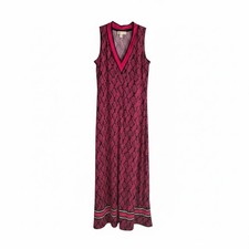 Michael Kors Pink Maxi Dress, Snake Print, Large