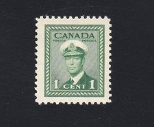 Canada Stamp #249 - King George VI in Navy Uniform (1942) 1¢ -MNH