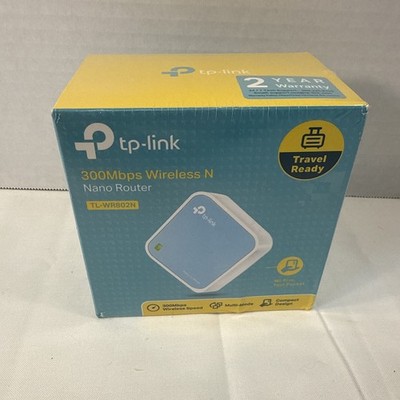 NEW TP-Link N300 Wireless Portable Nano Travel Router TL-WR802N - Authentic! NEW