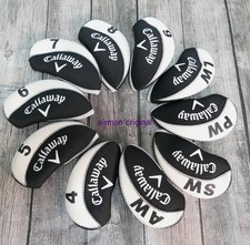 Callaway V Golf Iron Head Cover White Black 10 PCS Set with all model Neoprene