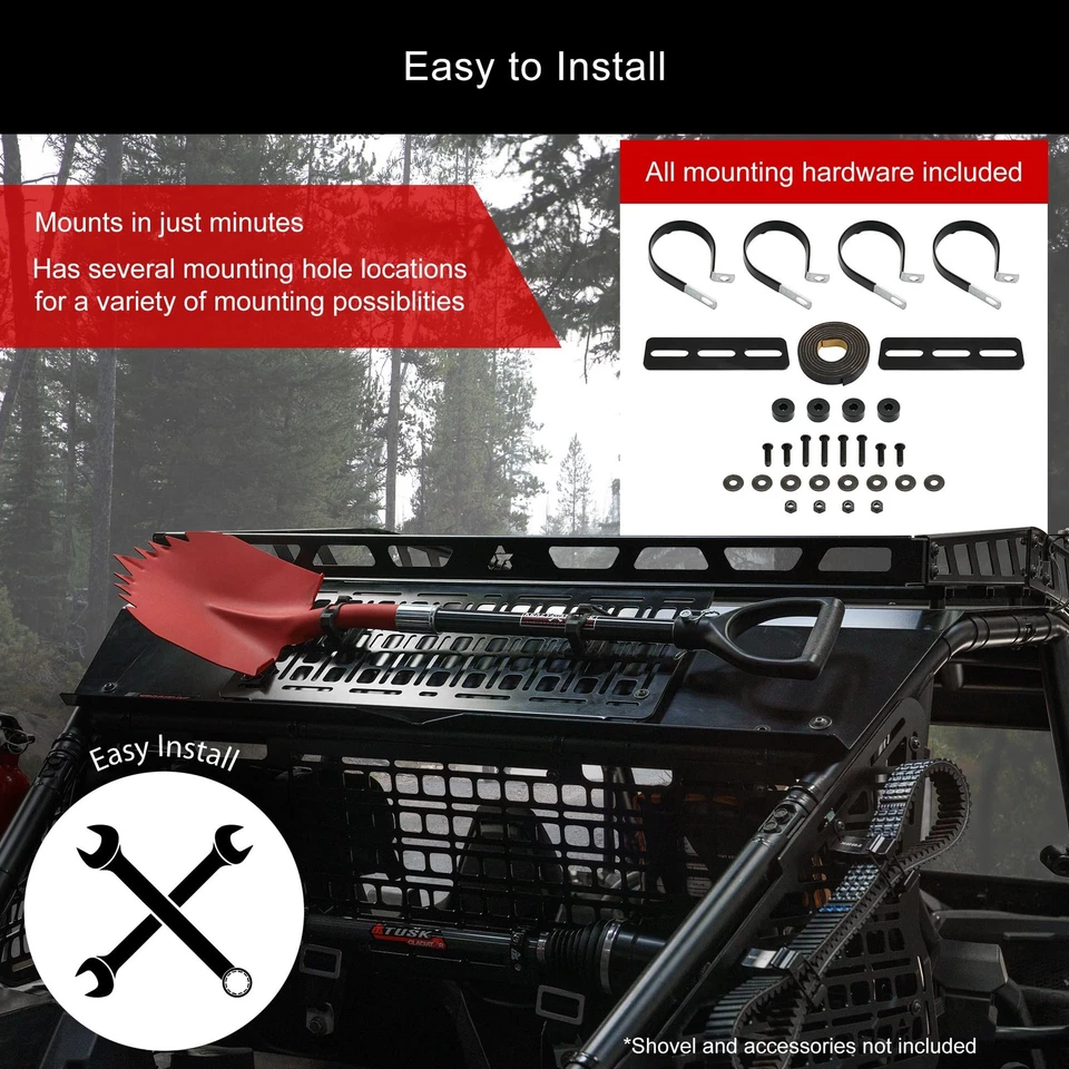 Tusk Universal Aluminum MOLLE Panel Durable Mounting Accessory for UTV Foto 4 de 4