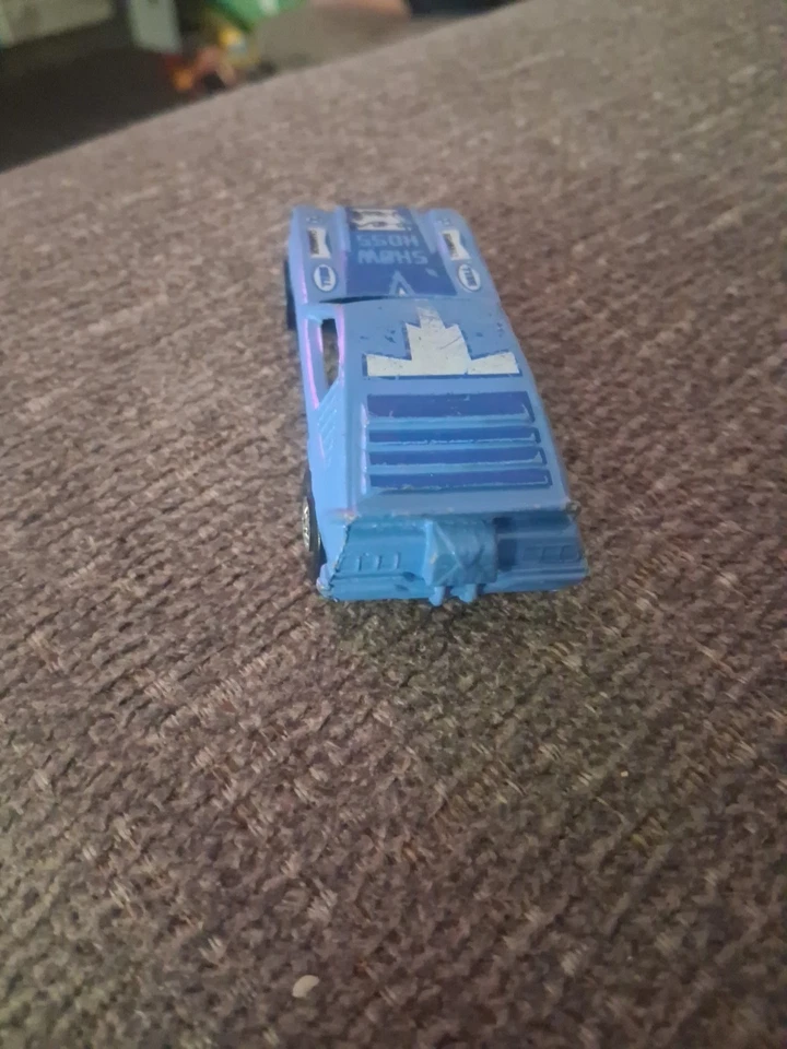 1969 Hot Wheels Black Walls BLUE Show Hoss Mustang II Funny Car Rare  - Image 2 of 4