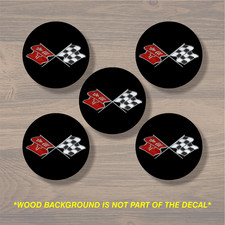 Vinyl Decal Sticker Overlays Fits Chevrolet Cross Flags Wheel Center Cap X5 Vinyl Decal Sticker Overlays Fits Chevrolet Cross Flags Wheel Center Cap X5