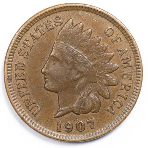 1907 Indian Head Penny Cent Extremely Fine (XF)
