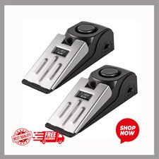 Door Stop Alarm Door Stopper Security 120DB Siren Portable Travel Home 2 Pack Mi