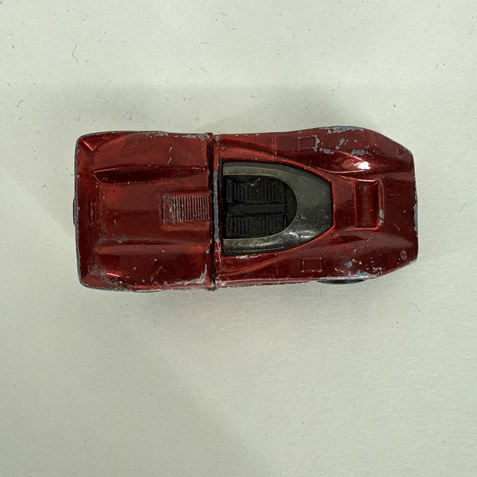 1968 Mattel Hot Wheels Redline McLaren M6A vermelho colecionável de metal fundido carro de brinquedo infantil - Imagem 3 de 4