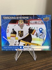 2025-26 UD Series 1 Adin Hill Tracking Systems Speckle Vegas Golden Knights