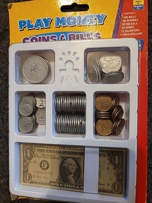 Learning Resources Lets Pretend Play Money Coins & 3058