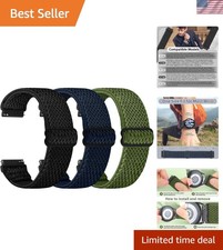 Luxury Quick Release Elastic Nylon Watch Straps   Choice of Colors  Widths